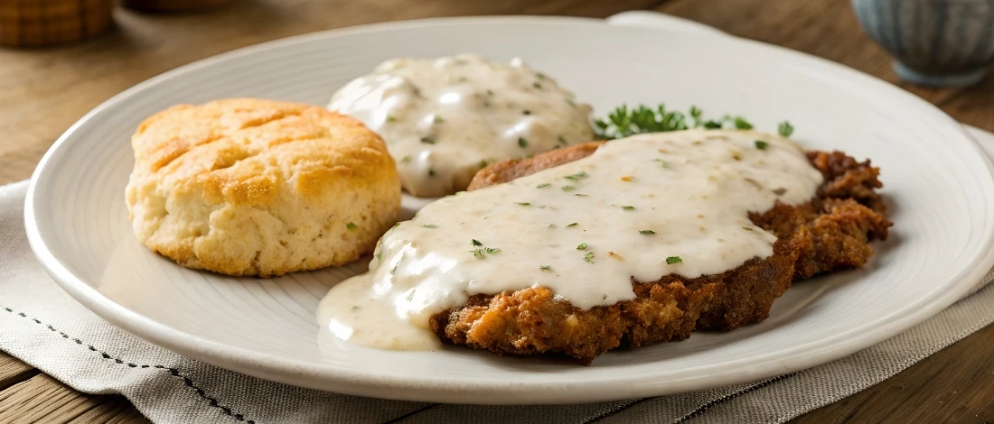 A delicious grill cracker barrel Country Fried Steak