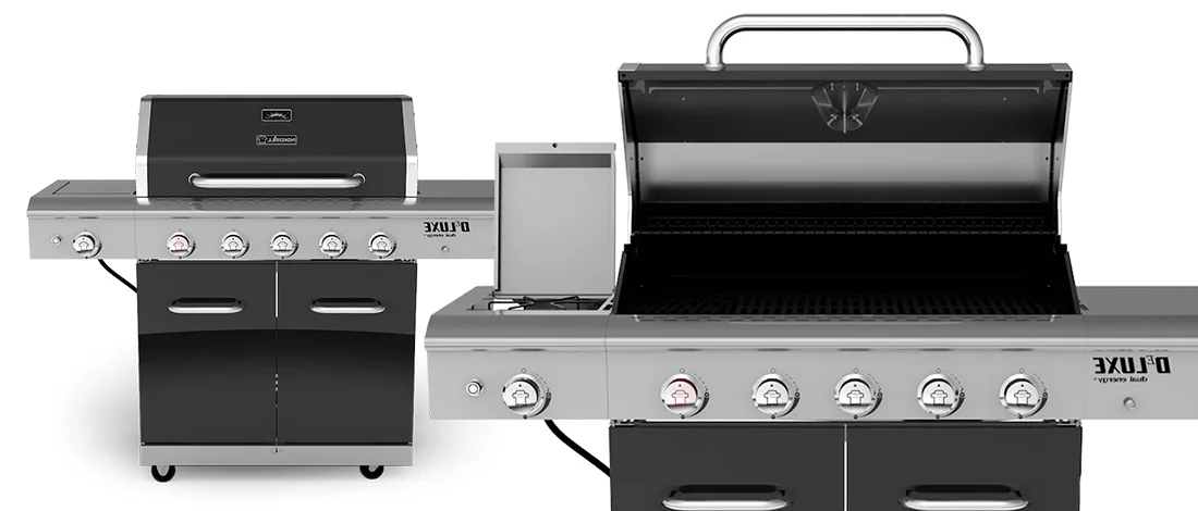 Nexgrill deluxe burner open and closed cover