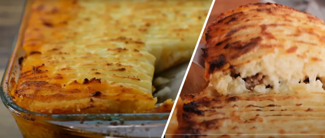 Close up image of Cottage Pie and Shepherds Pie