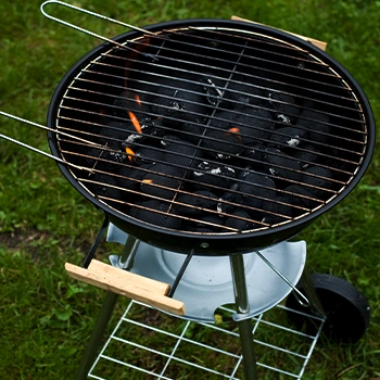 Average round portable grill