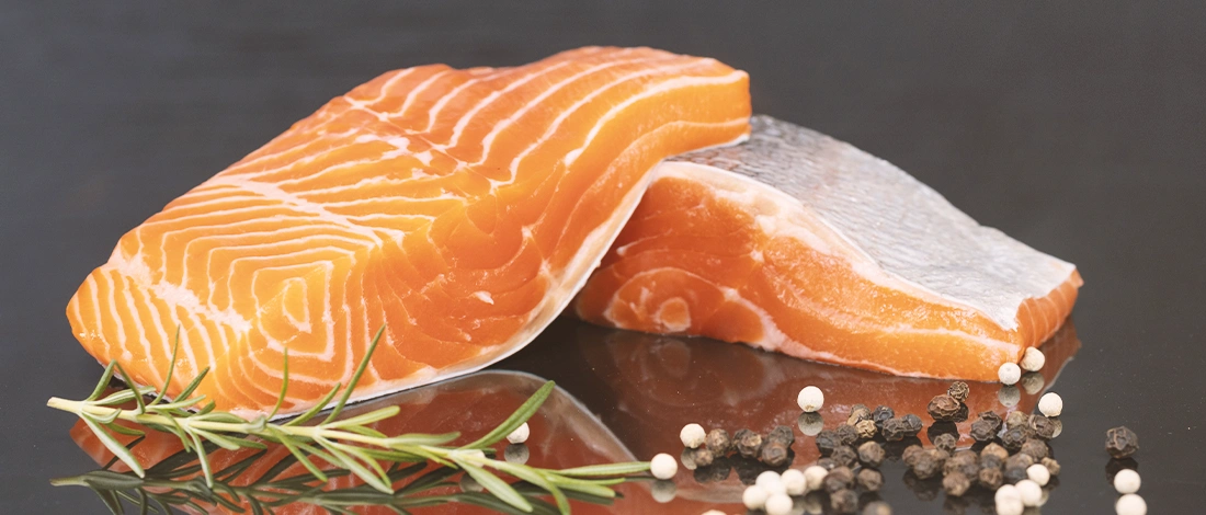 Smoked fish on a table