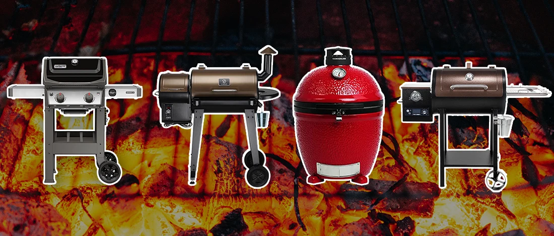 A line up image of best grill for beginners