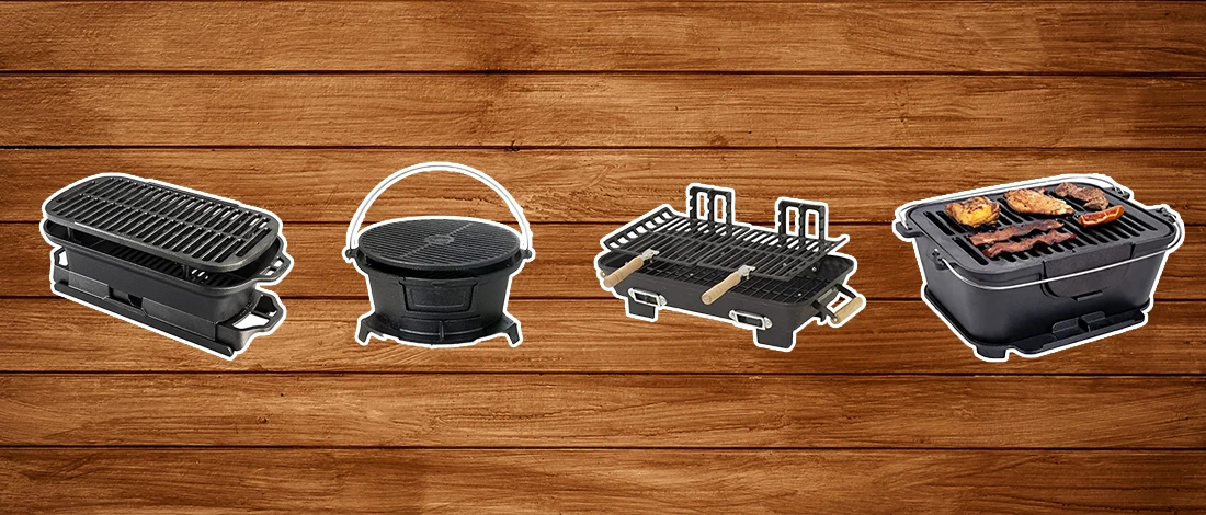 A line up image of best hibachi grills