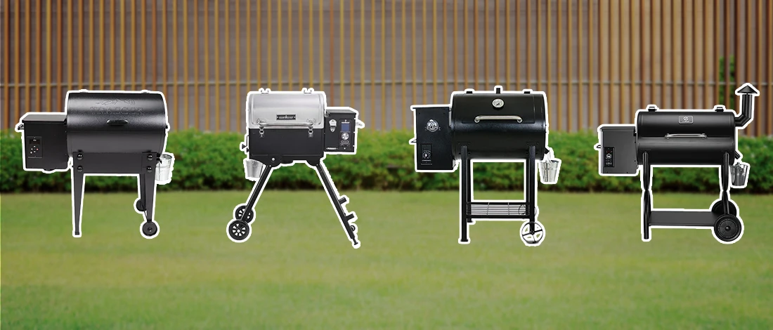 A line up image of best pellet grill under $500
