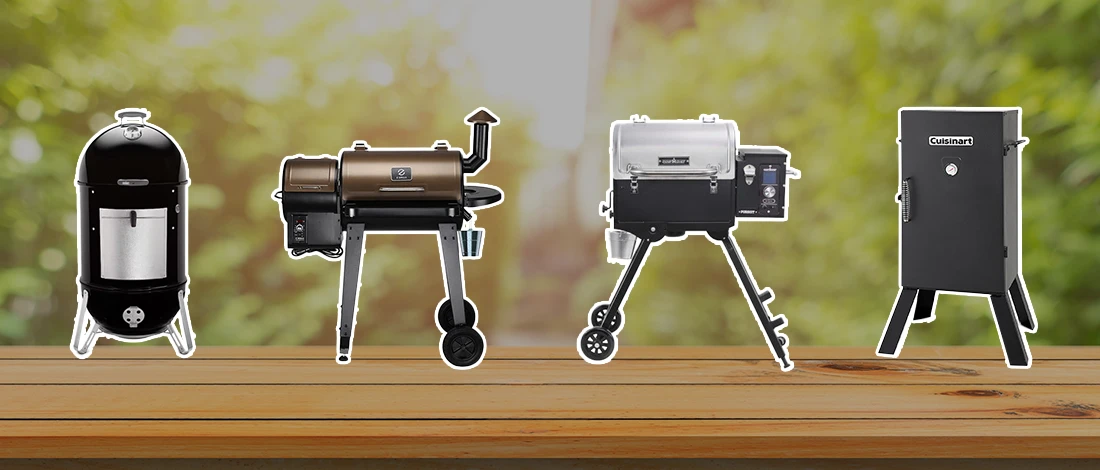 A line up image of best smokers for turkey