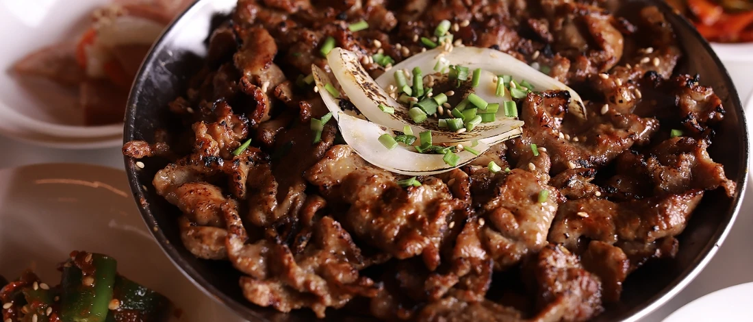A delicious bulgogi steak on a plate