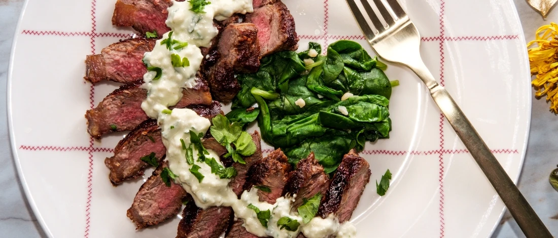 A delicious Blue Cheese Steak