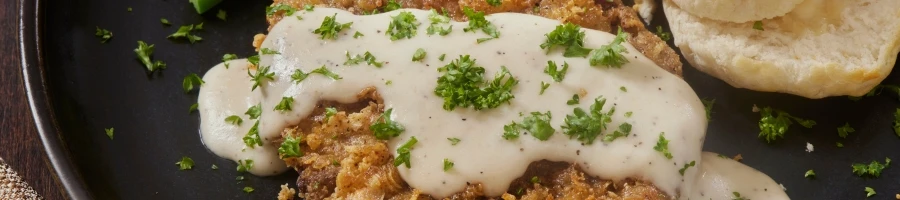 A delicious fried chicken steak