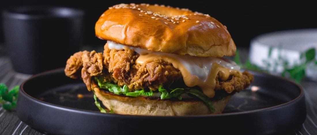A delicious chicken fried steak sandwich