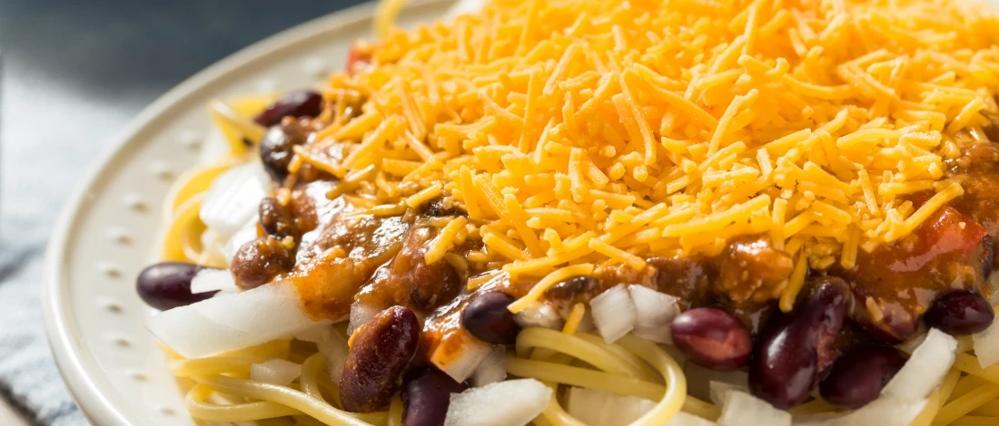 Chili Mac on a plate